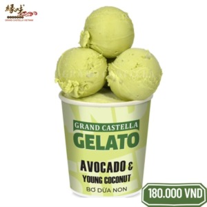 Kem Grand Castella Gelato Bơ Dừa Non