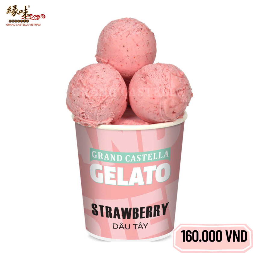 kem Kem Grand Castella Gelato Strawberry ( Dâu tây)