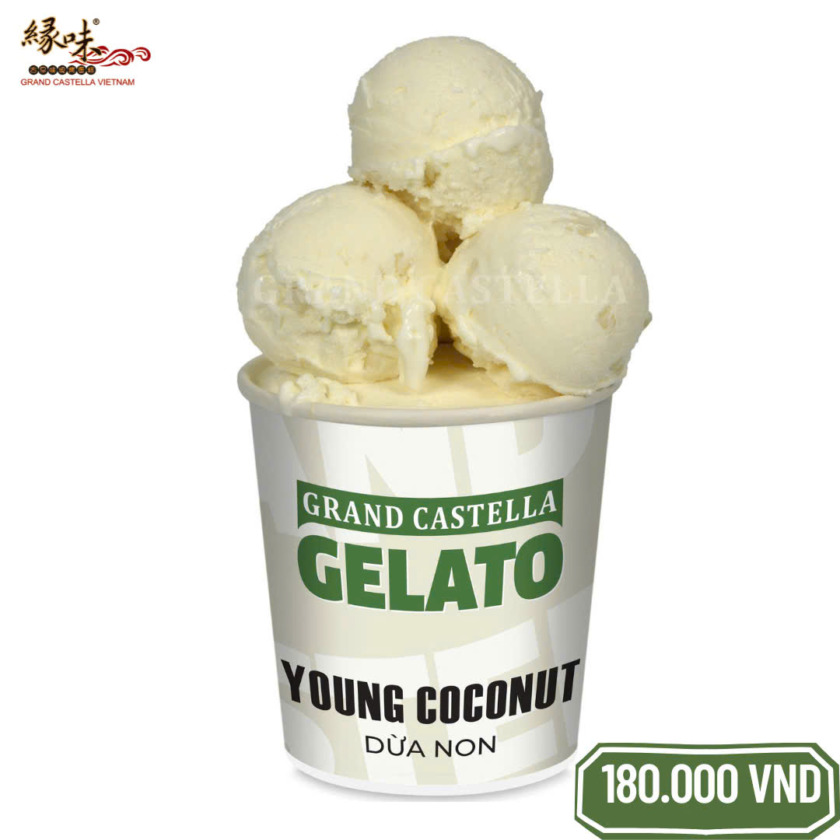 kem Kem Grand Castella Gelato Dừa Non