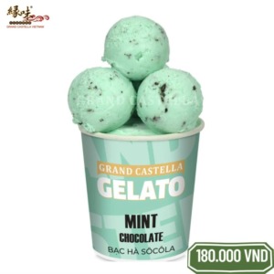 Kem Grand Castella Gelato Mint Chocolate